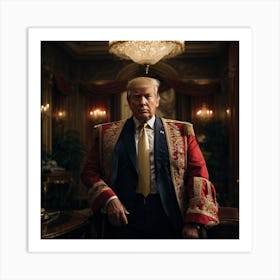 Photoreal An Aweinspiring Image Of Donald Trump Capturing His 3 Art Print