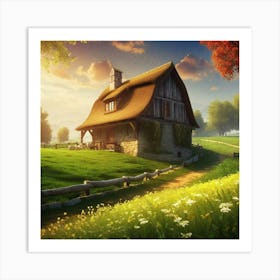 House In The Countryside 14 Art Print