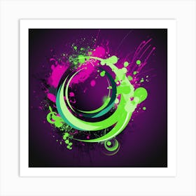 Abstract Circle 1 Art Print