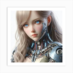 Robot Girl 26 Art Print