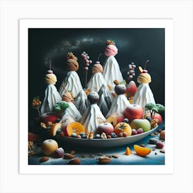 Desserts On A Plate Art Print