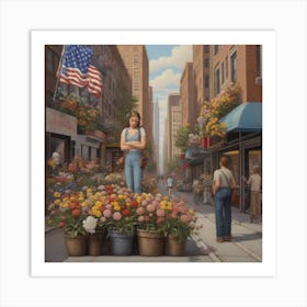 'American Girl' Art Print