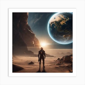 Man In Space 2 Art Print