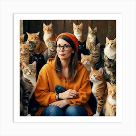 Default Childless Cat Lady 3 Art Print