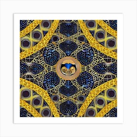 Slot Golden Mandala Art Print