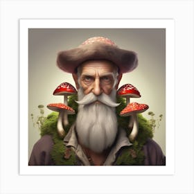 Amanita vision  Art Print