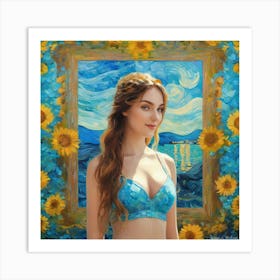 Sunflowers gh 4 Art Print