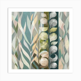 Abstract Leaves Art Print