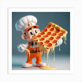 Pizza Man 1 Art Print