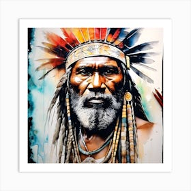 Tribal Chief Art Print