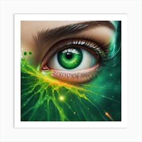 eye sea green  Art Print