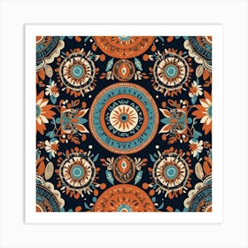 Seamless Pattern Art Print