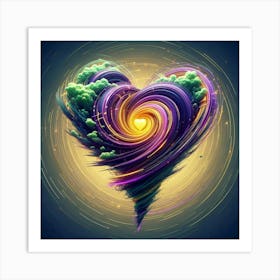 Spiral Heart Art Print