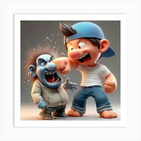 Cartoon Characters Art Print