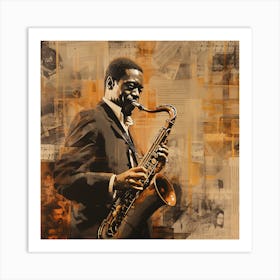 Saxophone Player 35 Art Print