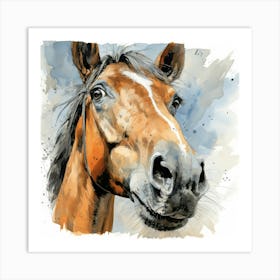 Horse Portrait Art Print