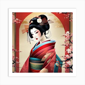 Geisha 138 Art Print