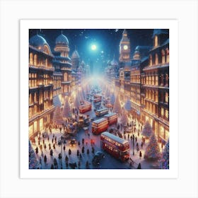 Christmas In London Art Print