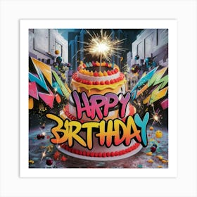 Happy Birthday 3 Art Print