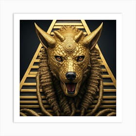 Egyptian Wolf Art Print