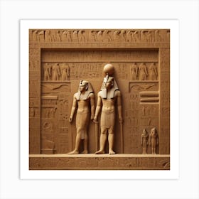 Egyptian Statue Art Print