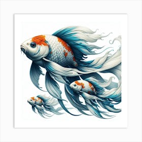 Koi fish Art Print