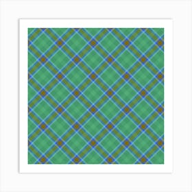 Plaid Fabric 63 Art Print