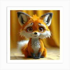 Cute Fox 70 Art Print