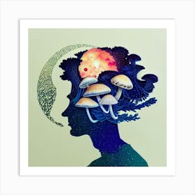 Mushroom Head 2 Art Print