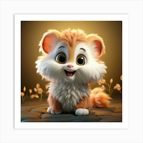 Cute Cat 25 Art Print