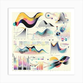 Infographics Set Art Print