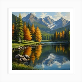 Mountain Lake 5 Art Print