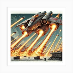 Iron Talon Assault Fighter Plasma Torpedoes Iron Commonwealth Art Print