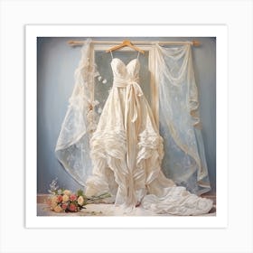 Wedding Dress 3 Art Print