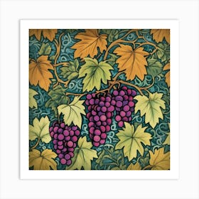 william morris Grapes And Leaves Art Print