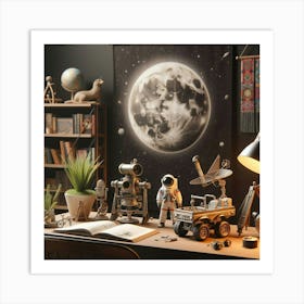 Space Office Art Print