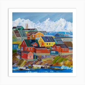 Norwegian houses Art Print