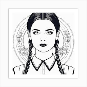 Wednesday Adams 1 Art Print