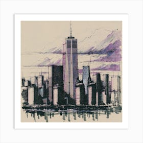 New York City Skyline 2 Art Print