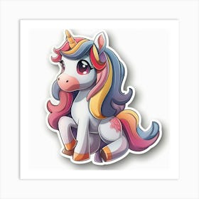 Unicorn Sticker 6 Art Print