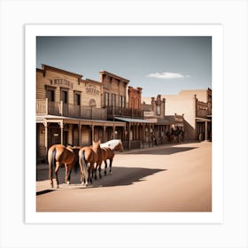 Old West Town 9 Art Print