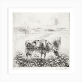 La Vache (The Cow) (1885), Camille Pissarro Art Print