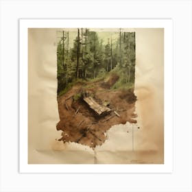 Trail In The Woods Art Print