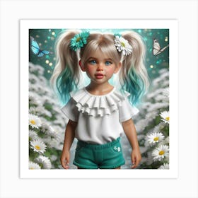 Daisy Girl 17 Art Print