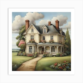 Country House Art Print 1 Art Print