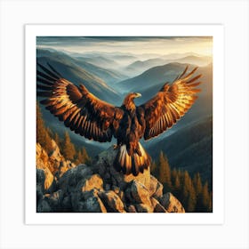 Eagle In Flight 6 Art Print