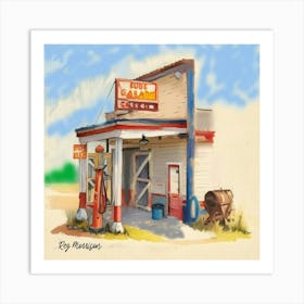 FM-60 BUD'S GARAGE 1 Art Print