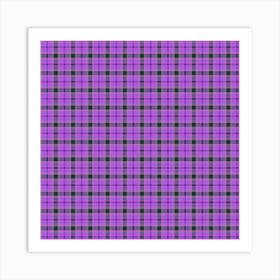 Purple Tartan 1 Art Print