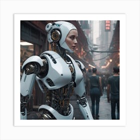 Robo Woman Art Print