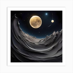 The moon Art Print